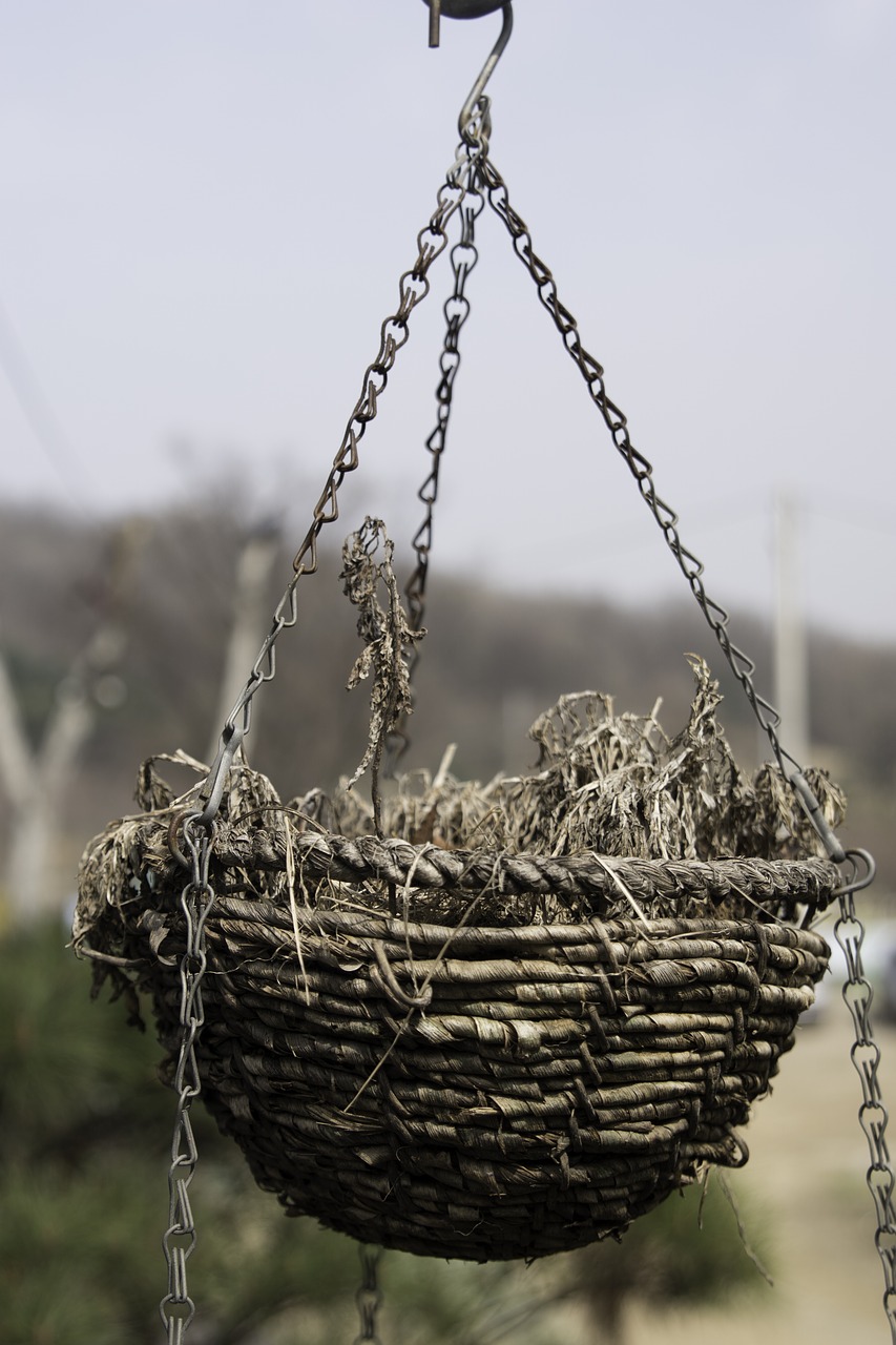 Image - basket chain storage basket twig