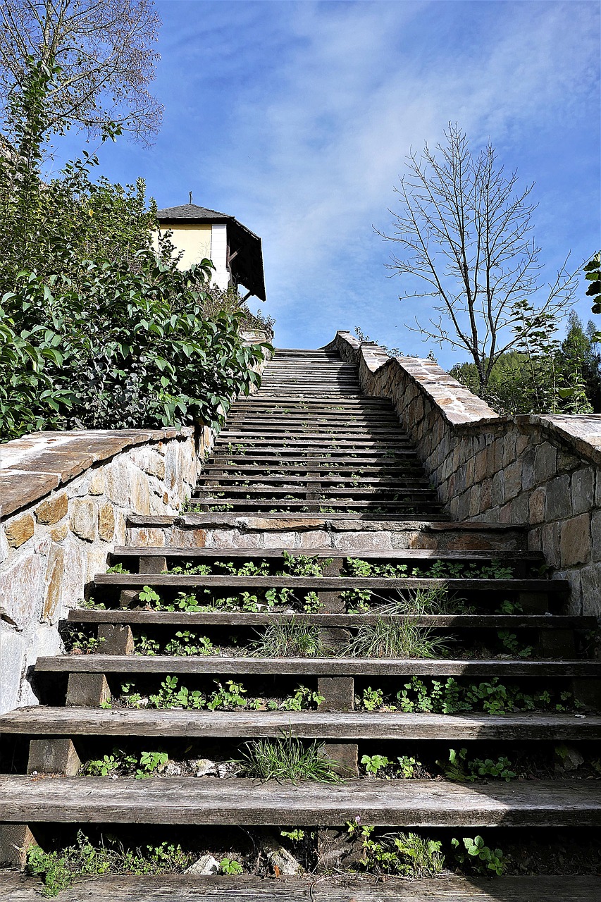 Image - staircase emergence wooden ladders