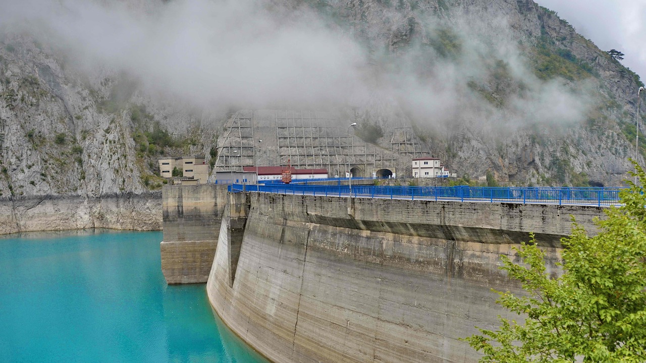 Image - hydroelectric power station landscape