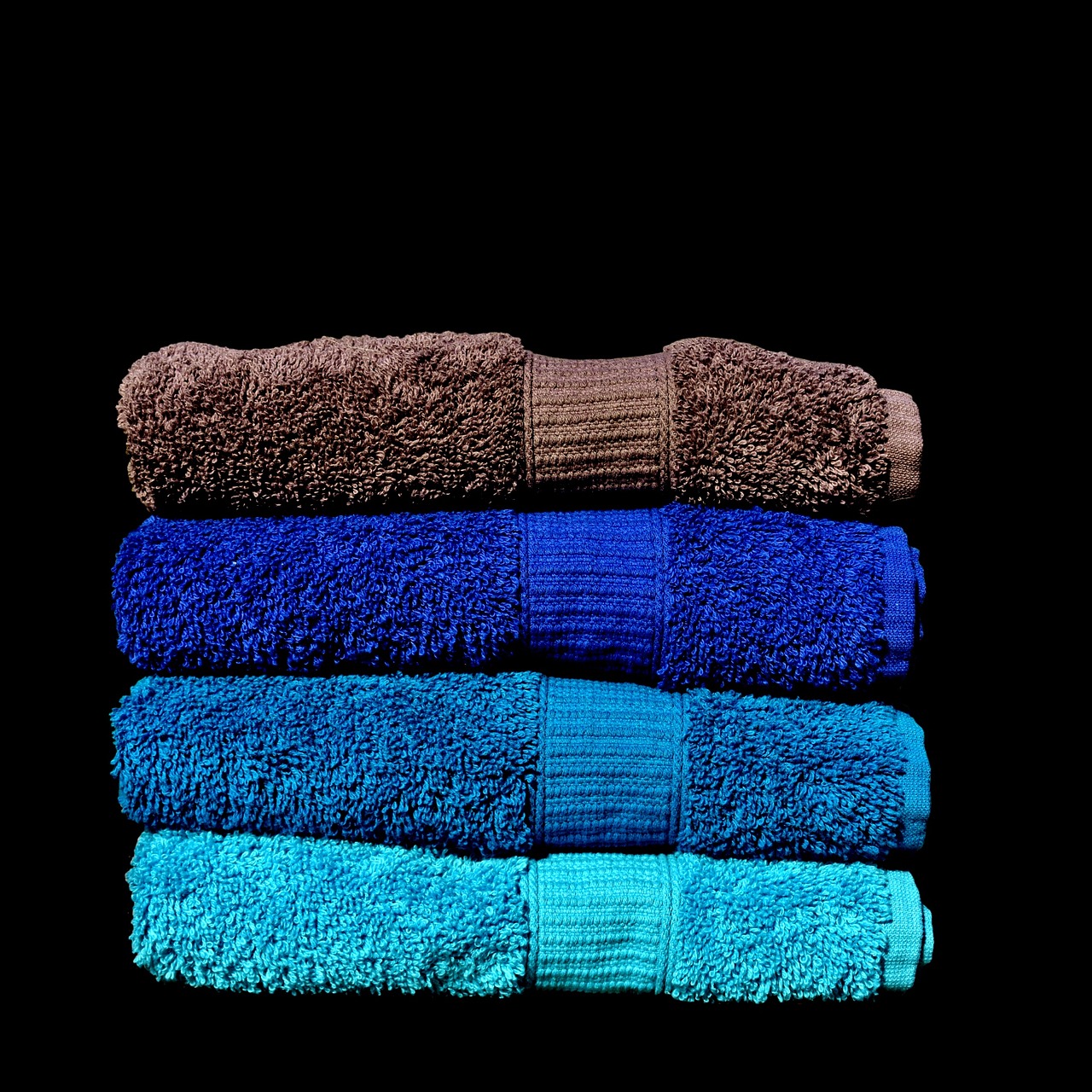 Image - towels blue turquoise grey