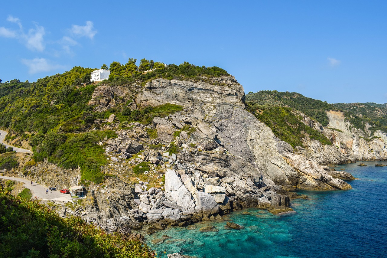 Image - greece skopelos kastri landscape