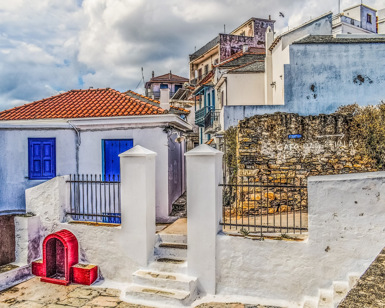 Image - greece skopelos chora village