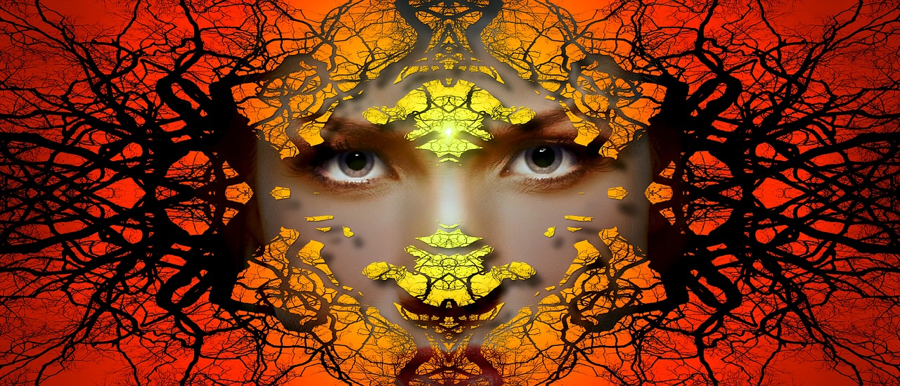 Image - fantasy pattern portrait surreal