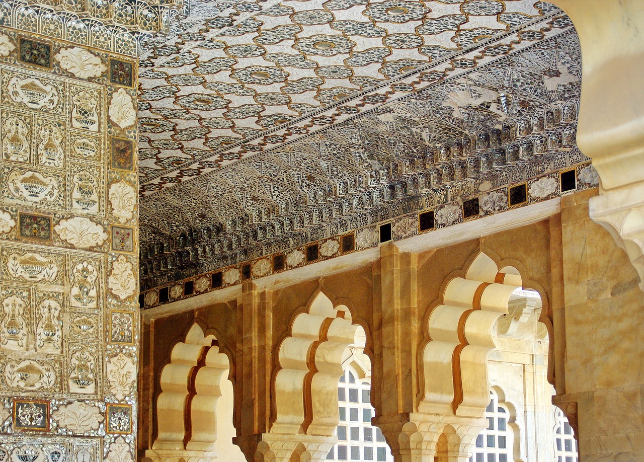 Image - india rajastan amber ceiling