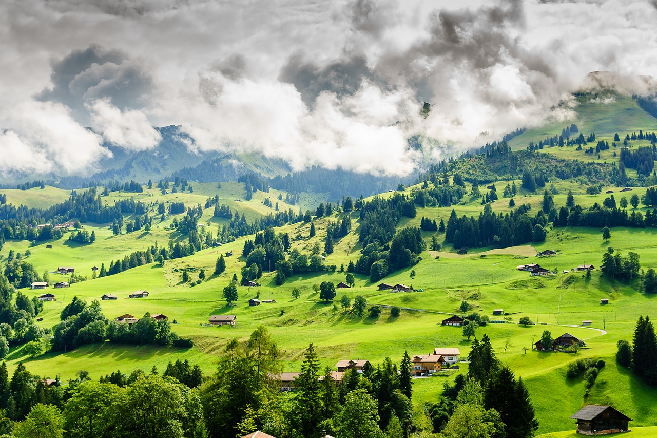 Image - hill mountains switzerland outdoor