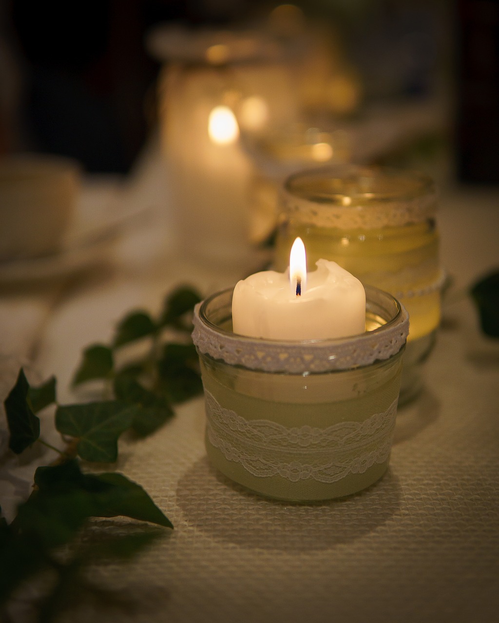 Image - candlelight light wedding romantic