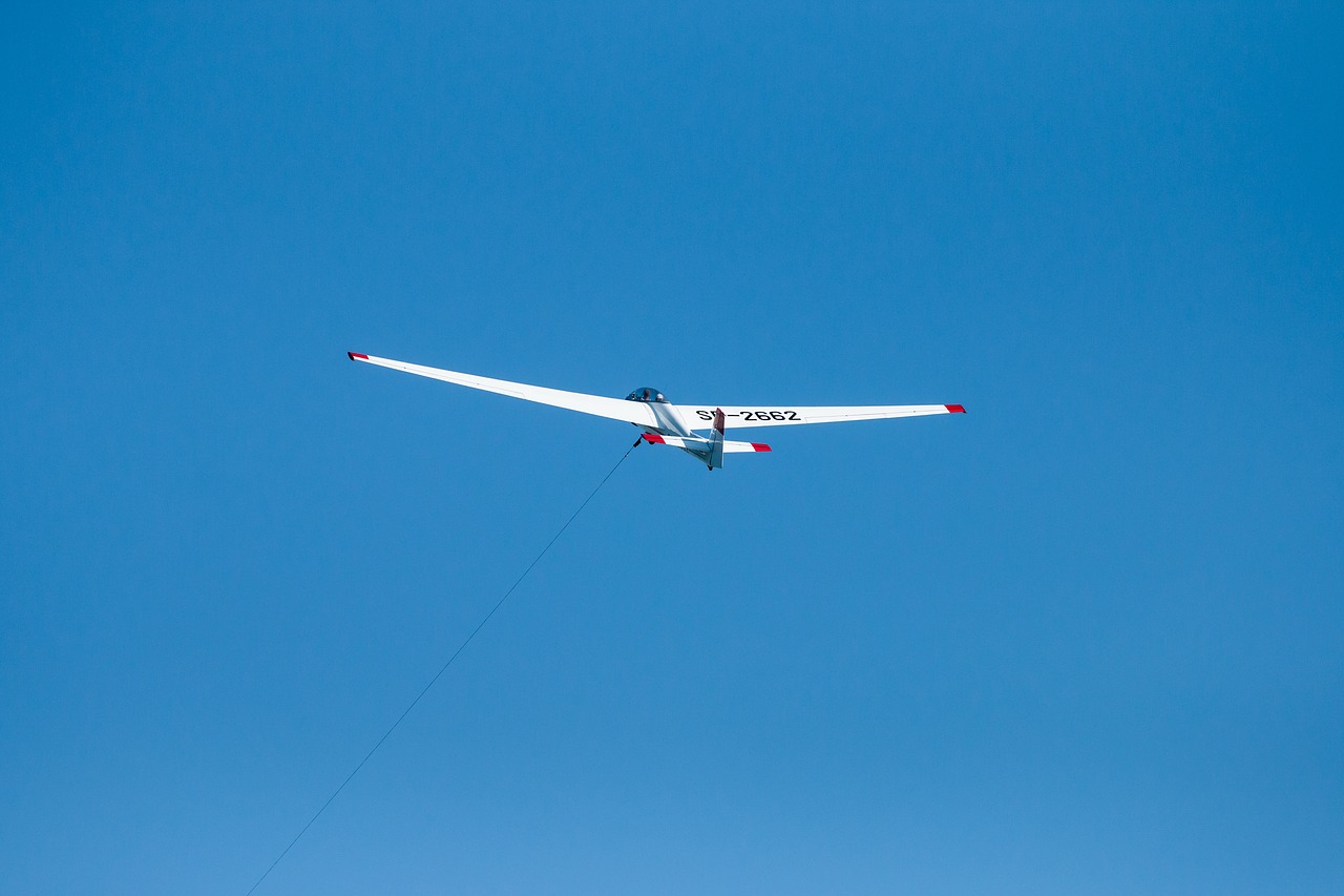 Image - glider fly aviation sky wings