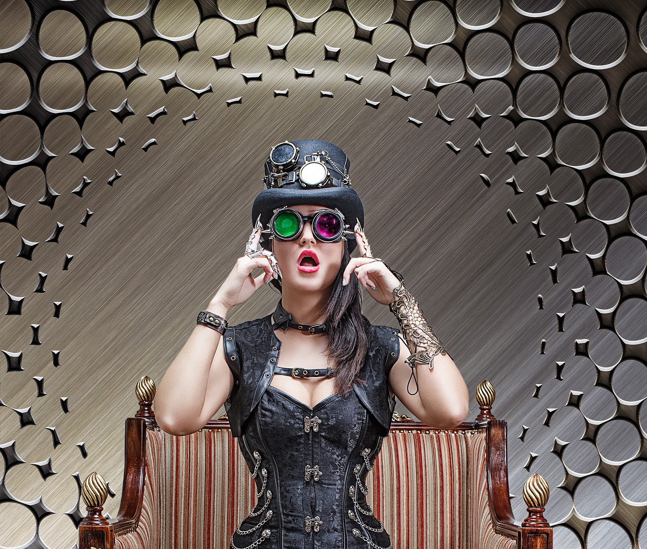 Image - steampunk beautiful girl model