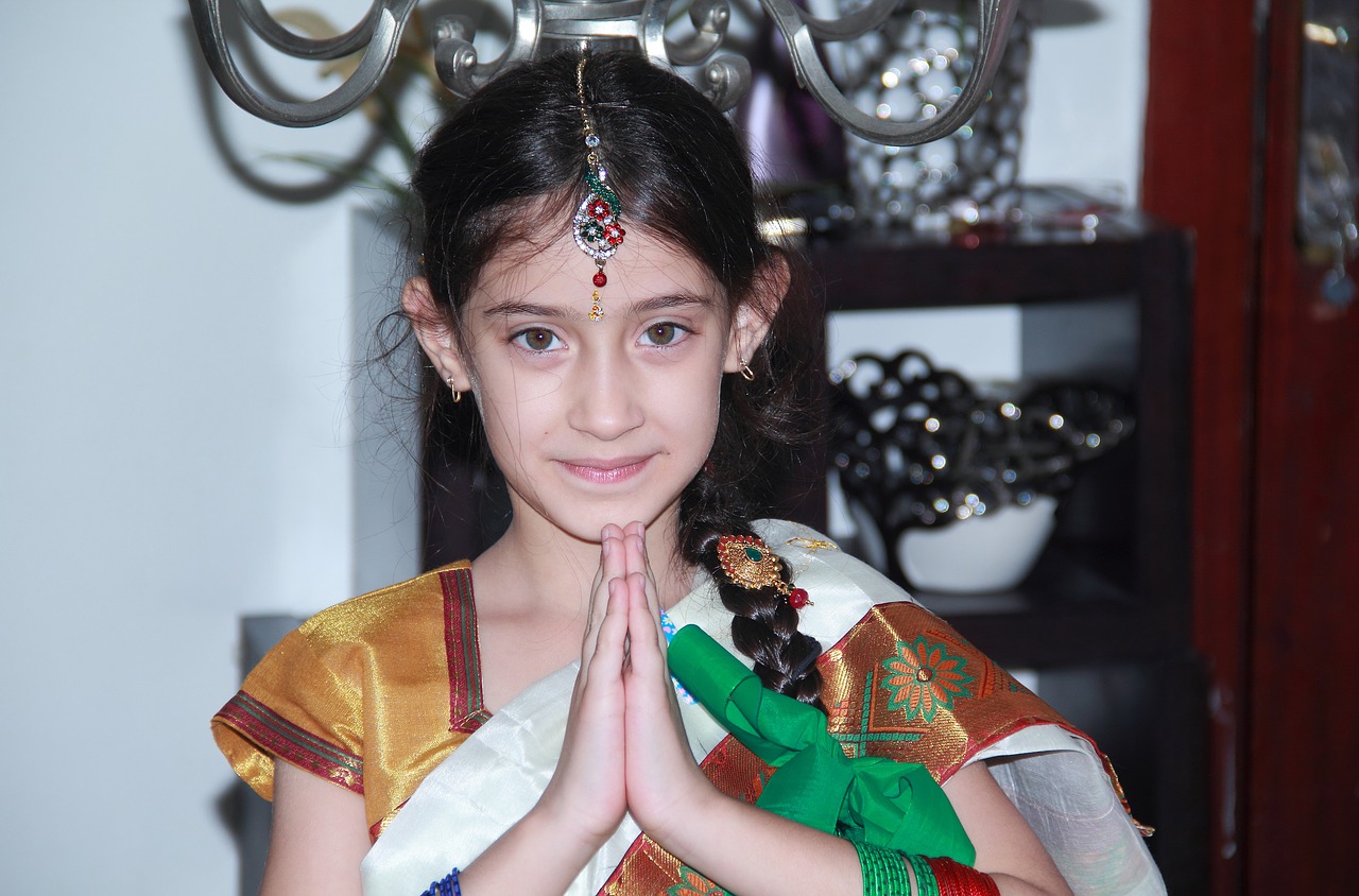 Image - girl india style cute traditional