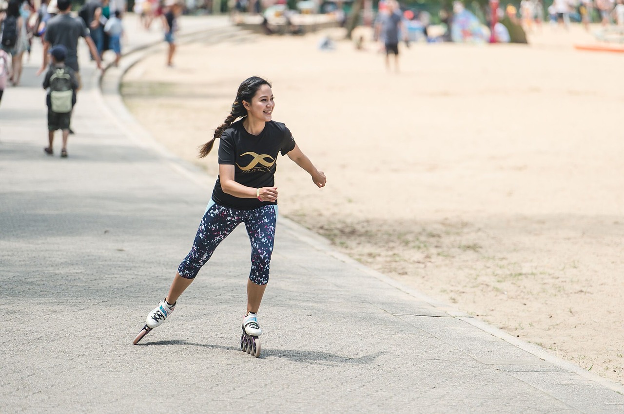 Image - beach skating along activity