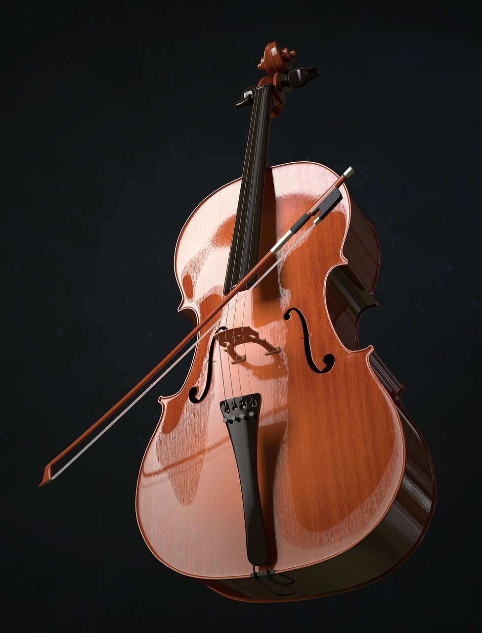 Image - cello strings stringed instrument