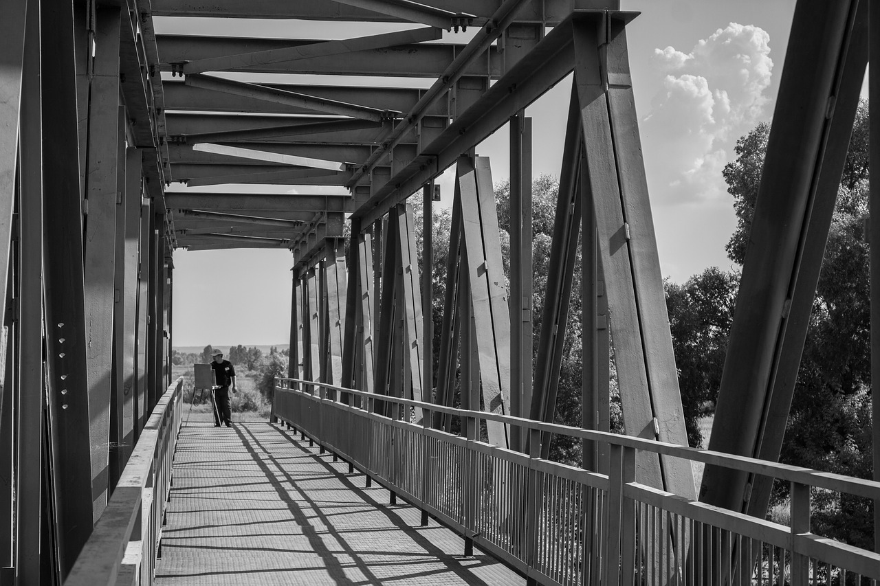 Image - bridge artist sky clouds