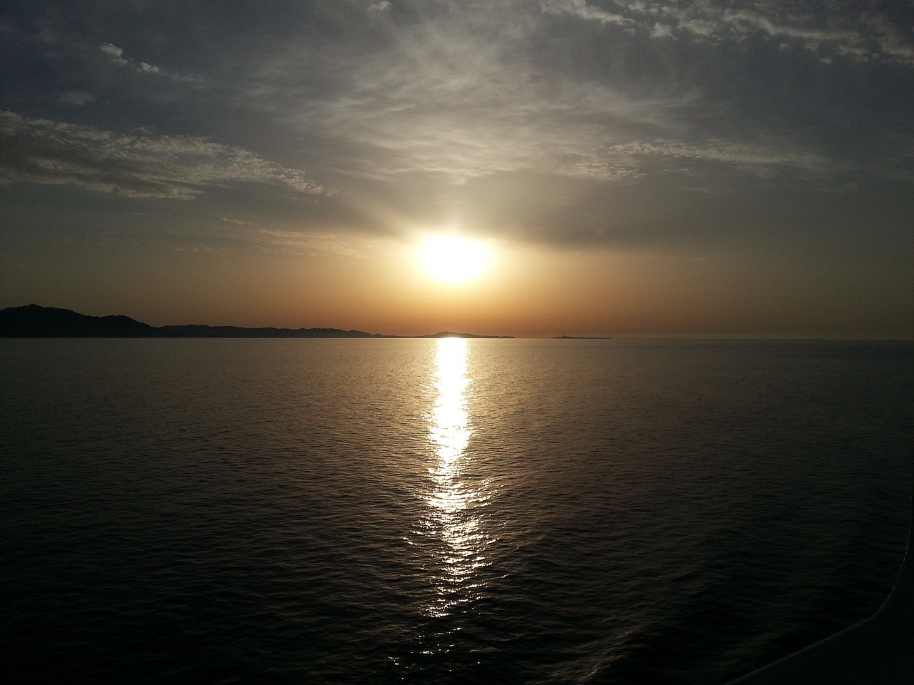 Image - sunset sea night calm sea romantic