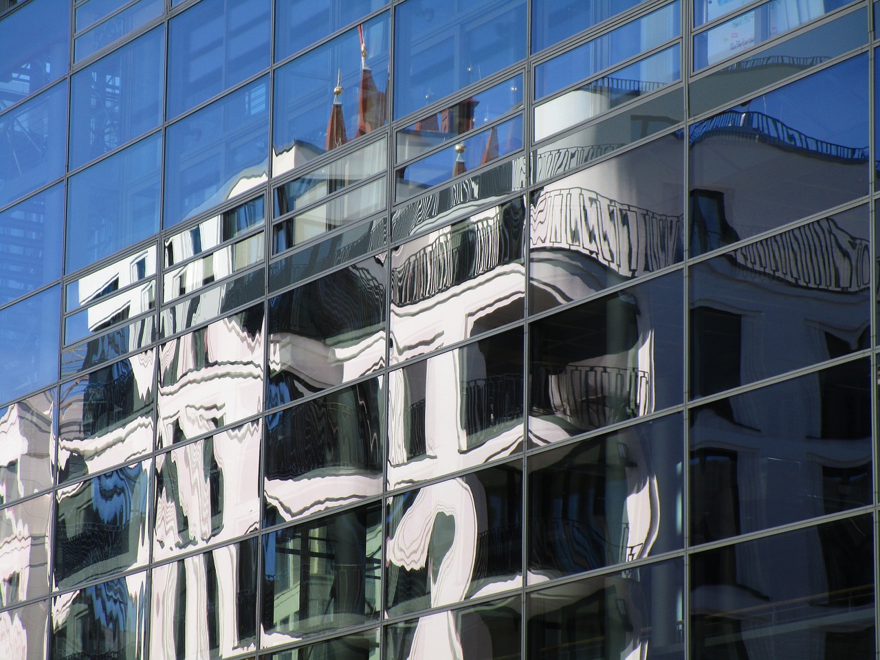 Image - mirroring glass window facade glass