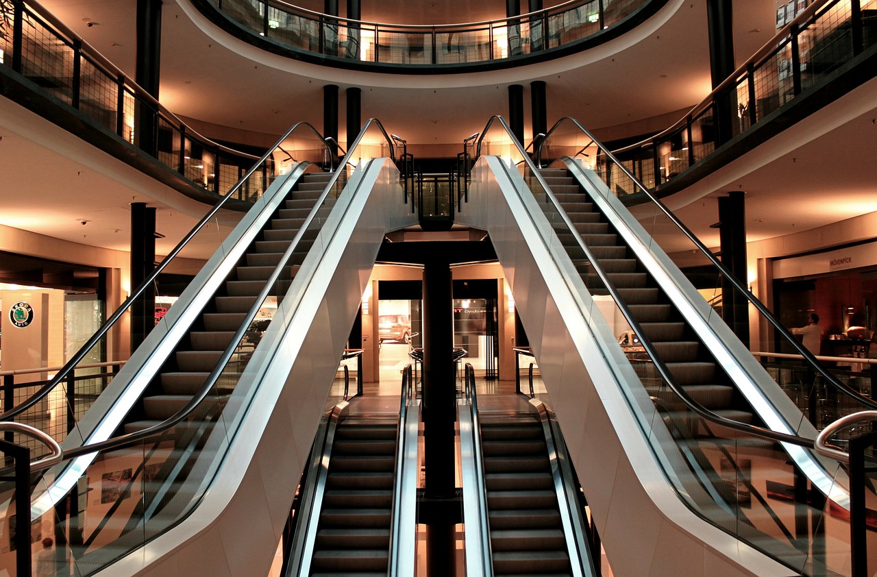 Image - escalator stairs metal segments