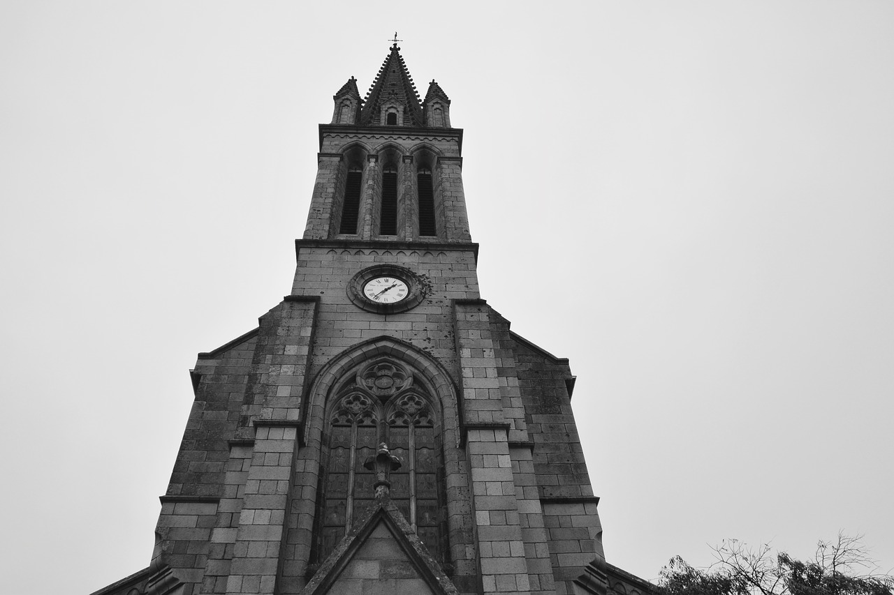 Image - church bell tower bells village