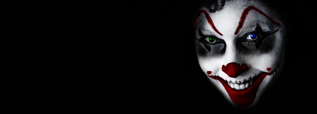 Image - halloween clown creepy face horror