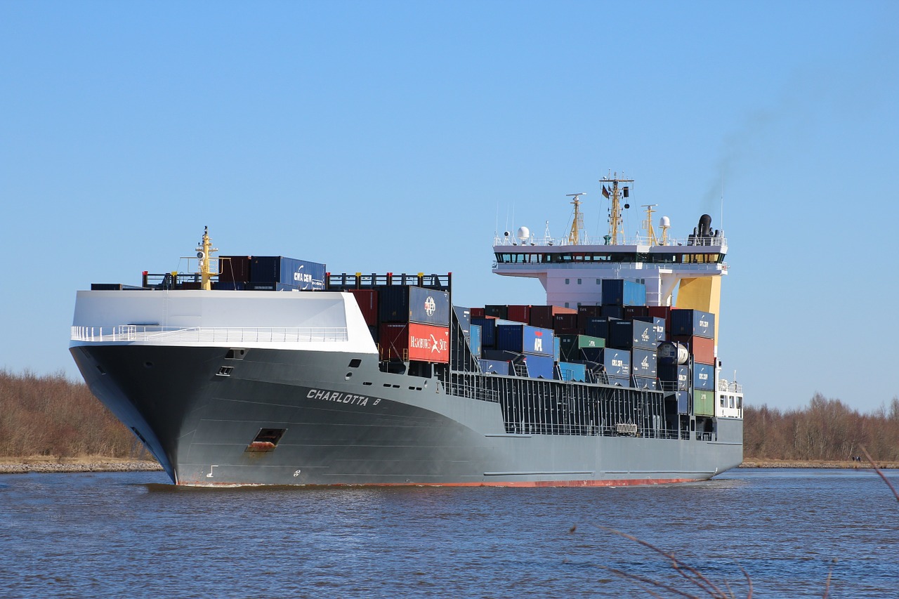 Image - container ship ship freighter