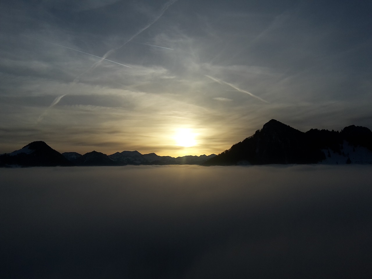 Image - mountains sunset clouds tyrol