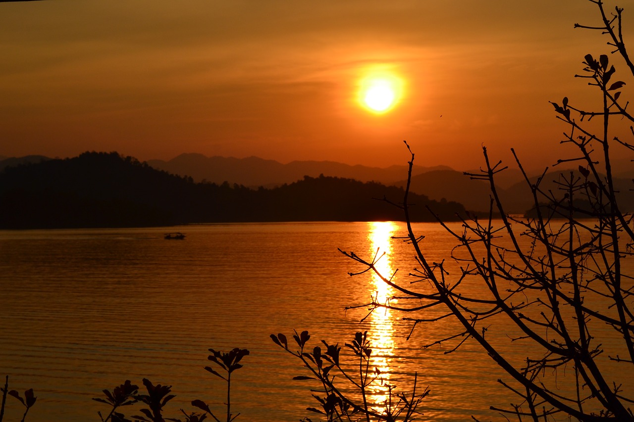 Image - thailand wall sunset landscape