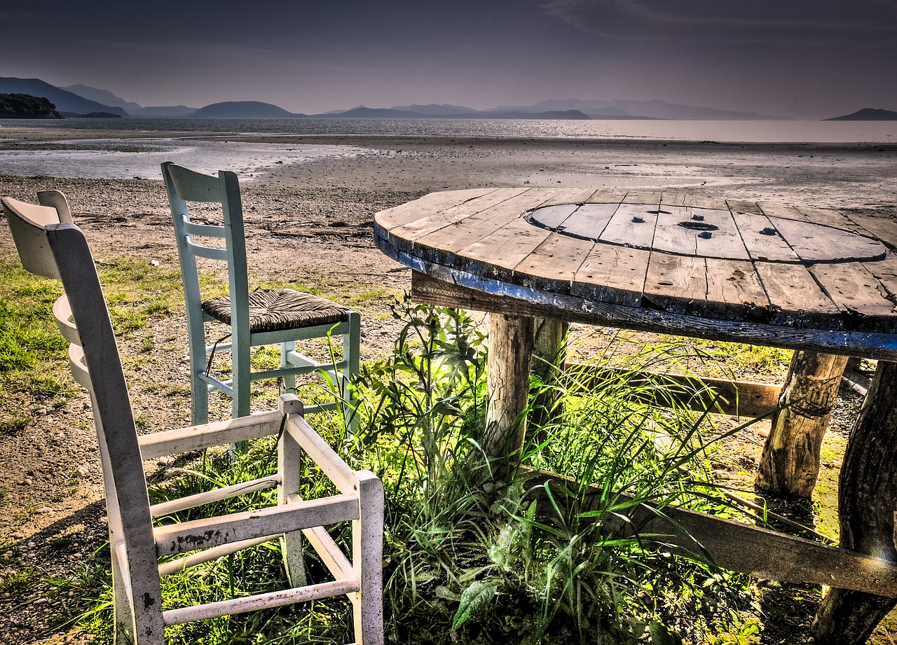 Image - loneliness lonely table sea water