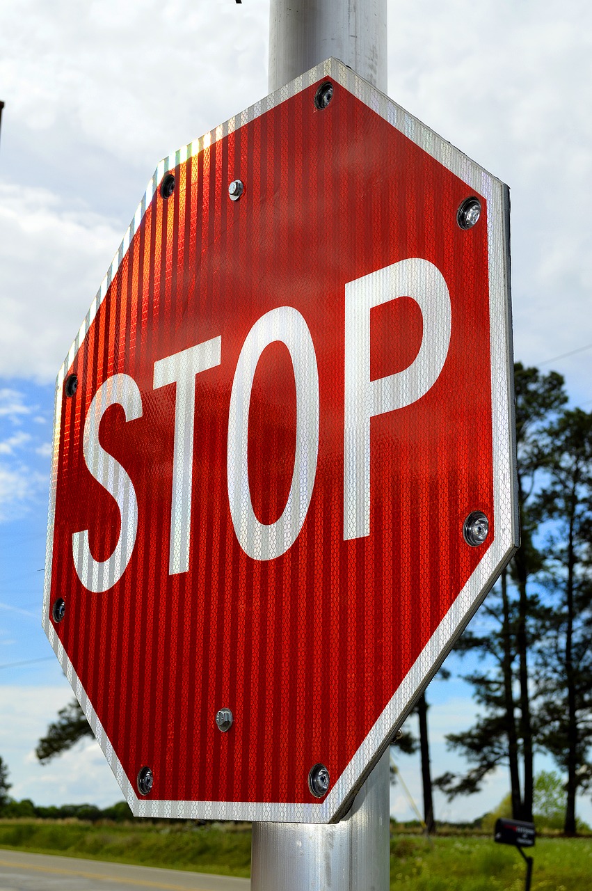 Image - stop sign alert red symbol