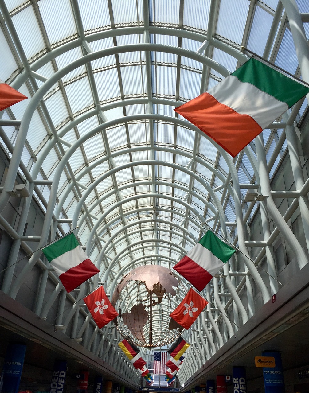 Image - flags airport travel