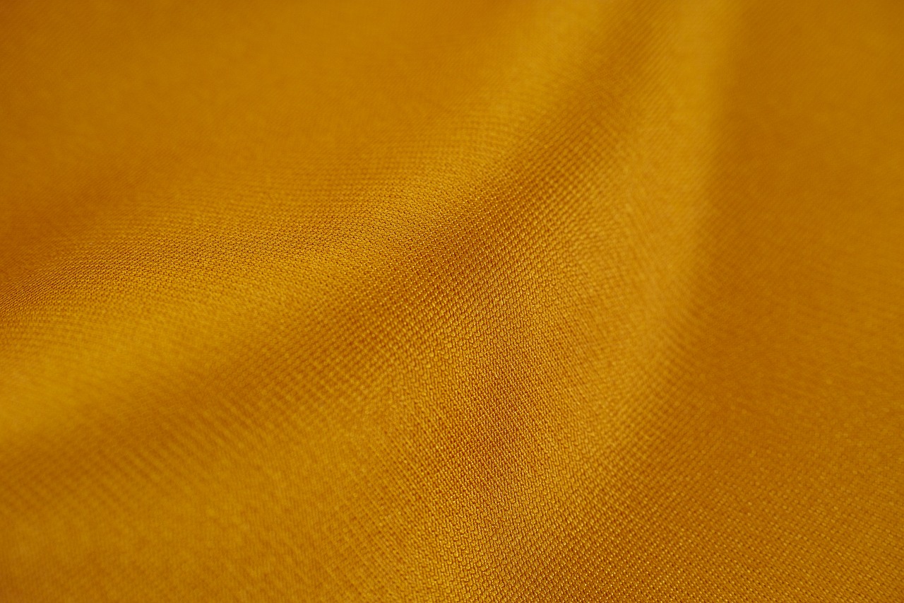 Image - yellow fabric textile macro detail