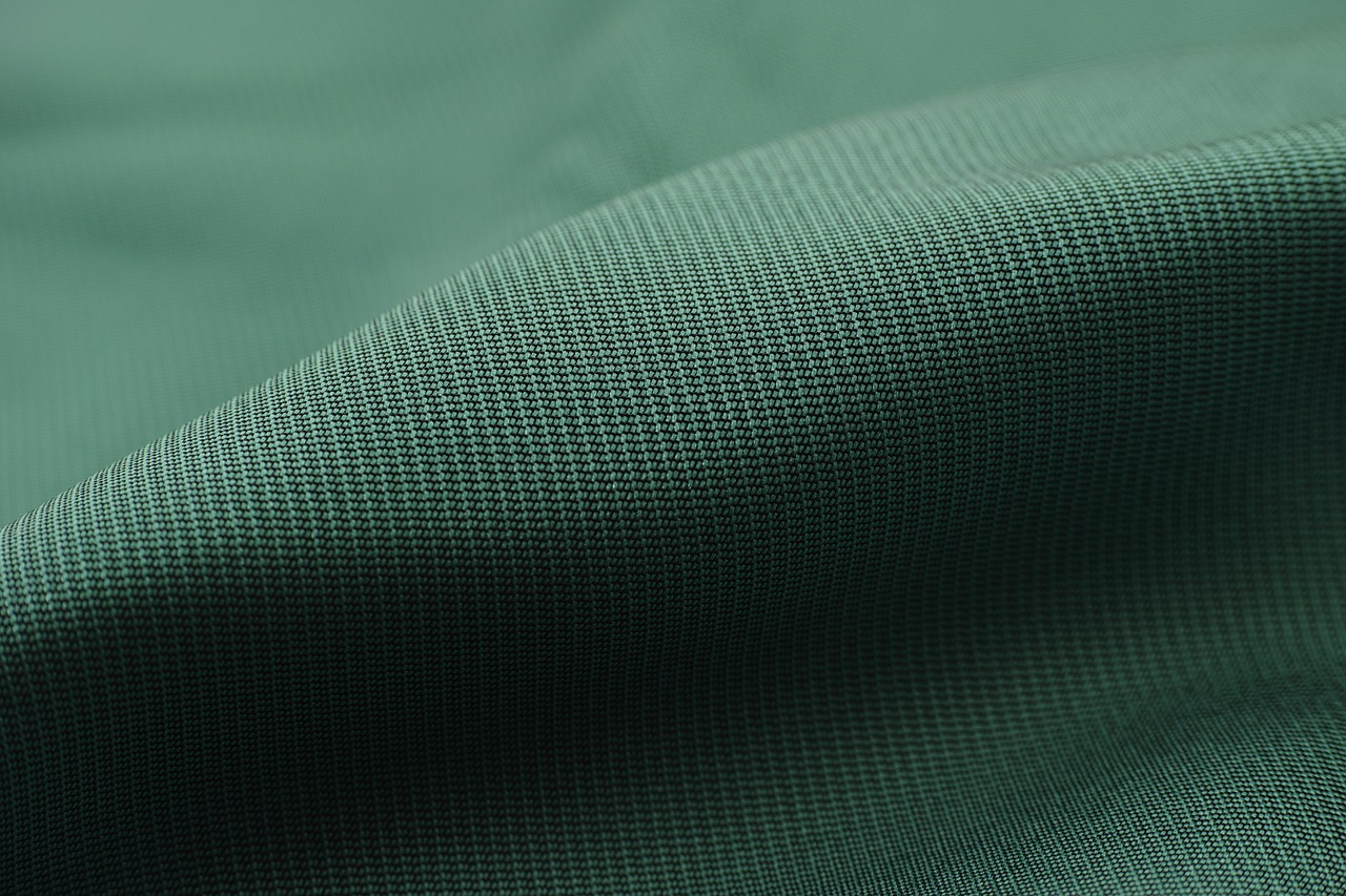 Image - green fabric textile macro detail