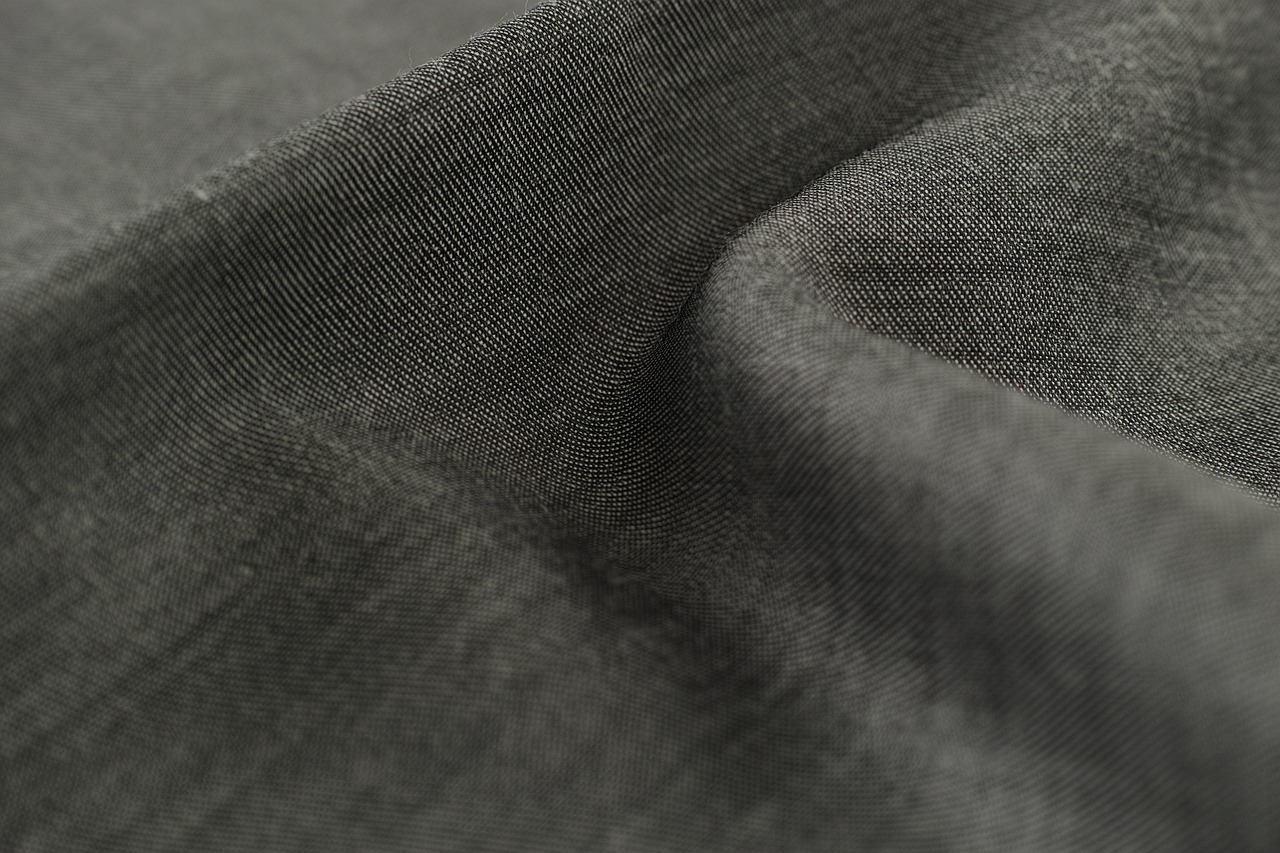 Image - grey fabric textile macro detail