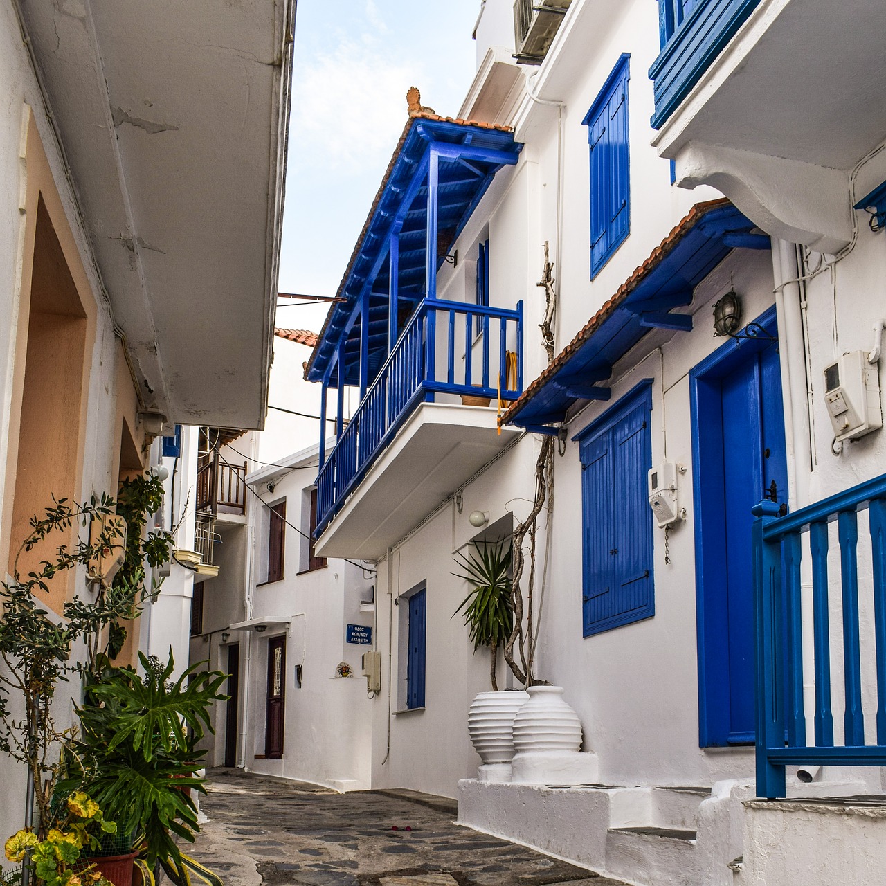 Image - greece skopelos chora village