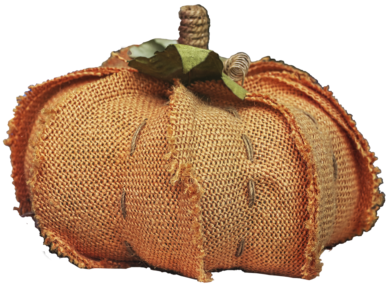 Image - pumpkin fabric sewn decoration