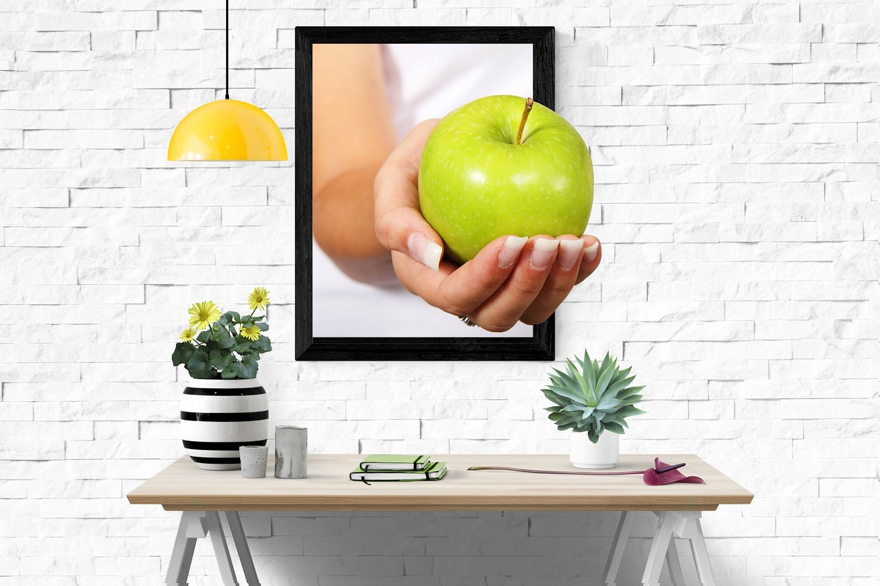 Image - apple fruit healthy hand offer