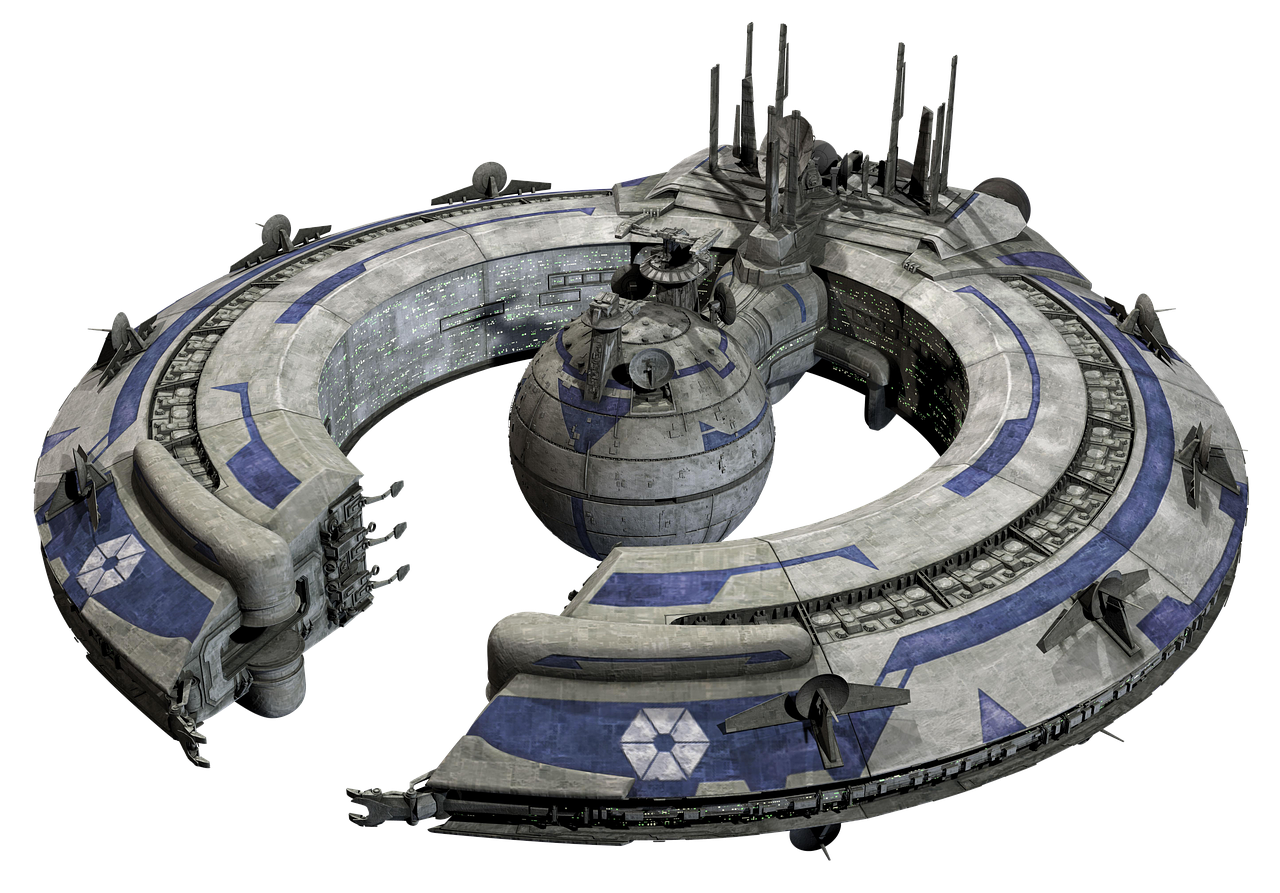 Image - spaceship model isolated