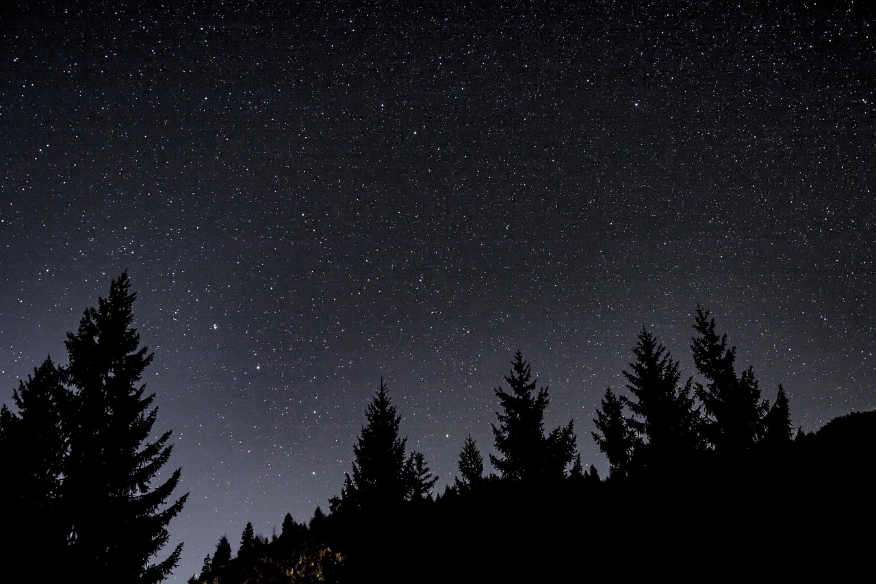 Image - night star starry sky night sky