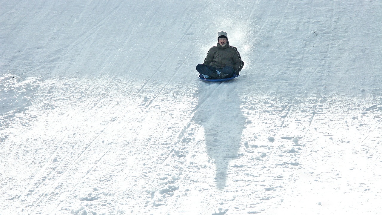 Image - winter toboggan sleigh ride snow