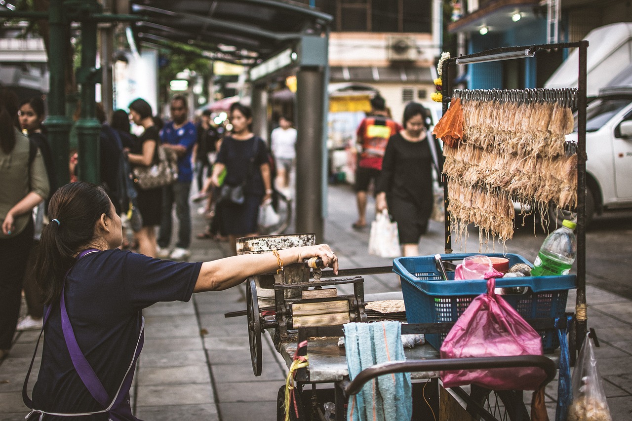 Image - hawker squid grill street food food