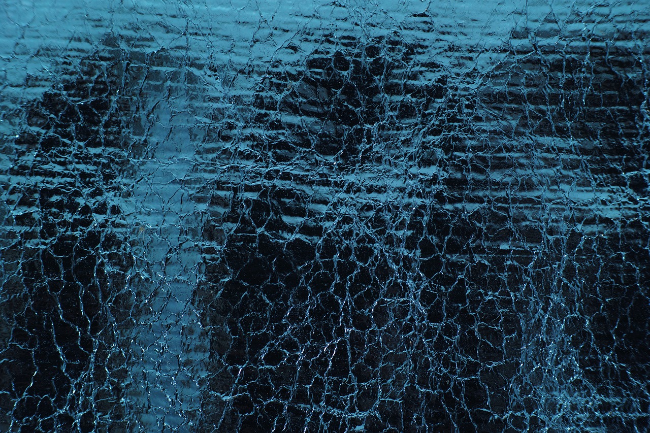 Image - blue black shiny fabric pattern