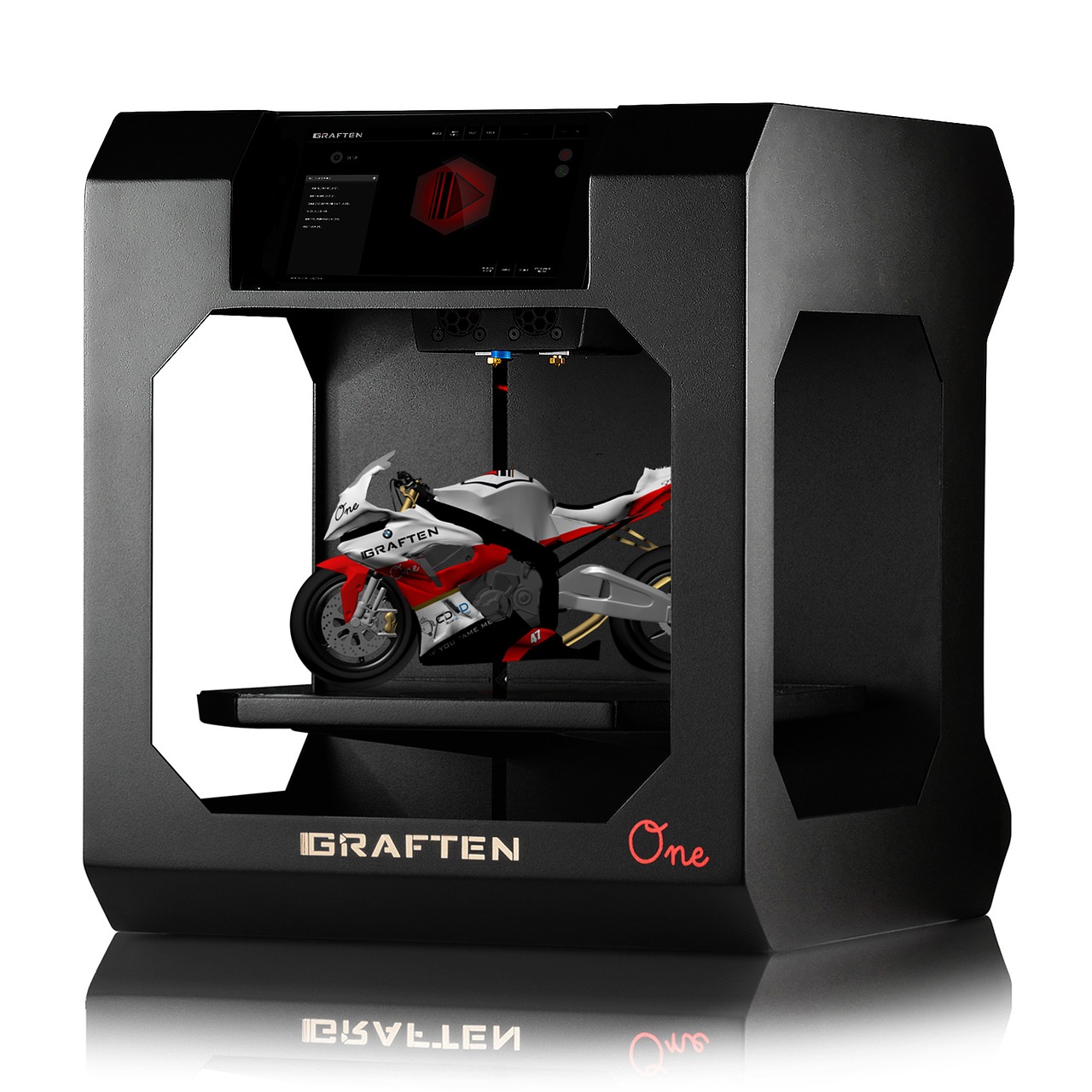 Image - printer 3d white the background