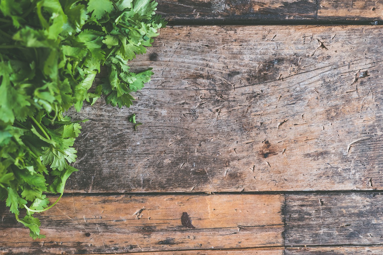 Image - background board cilantro