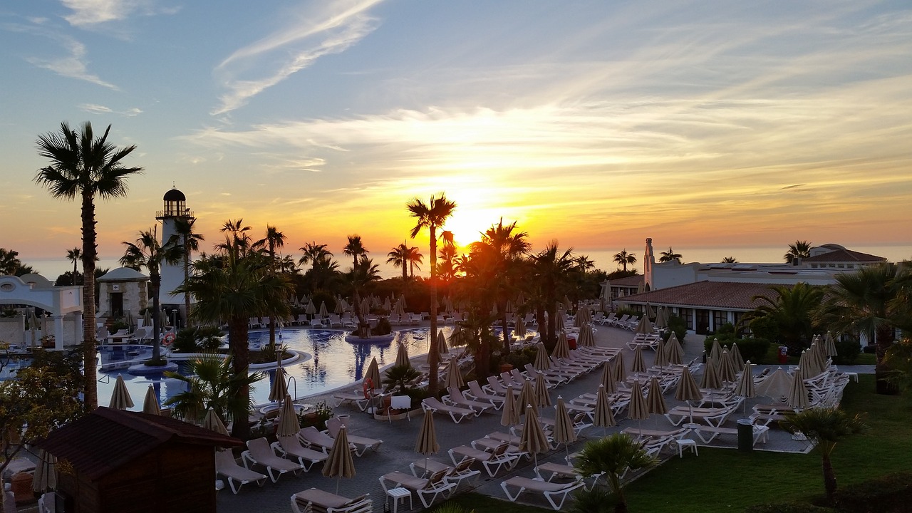 Image - sunset riu chiclana andalusia jerez