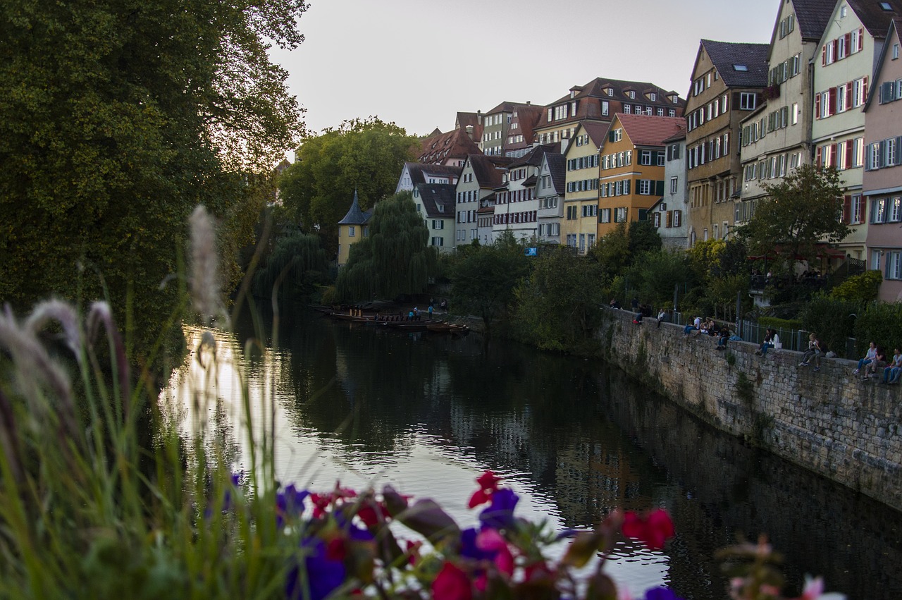 Image - tübingen neckar river historically