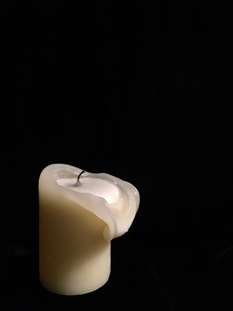 Image - candle black white extinguish