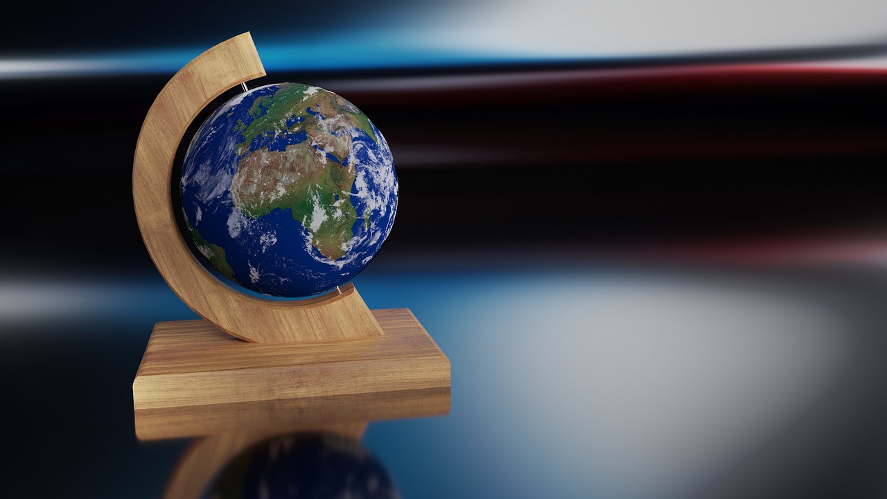 Image - earth globe wood 3d blender