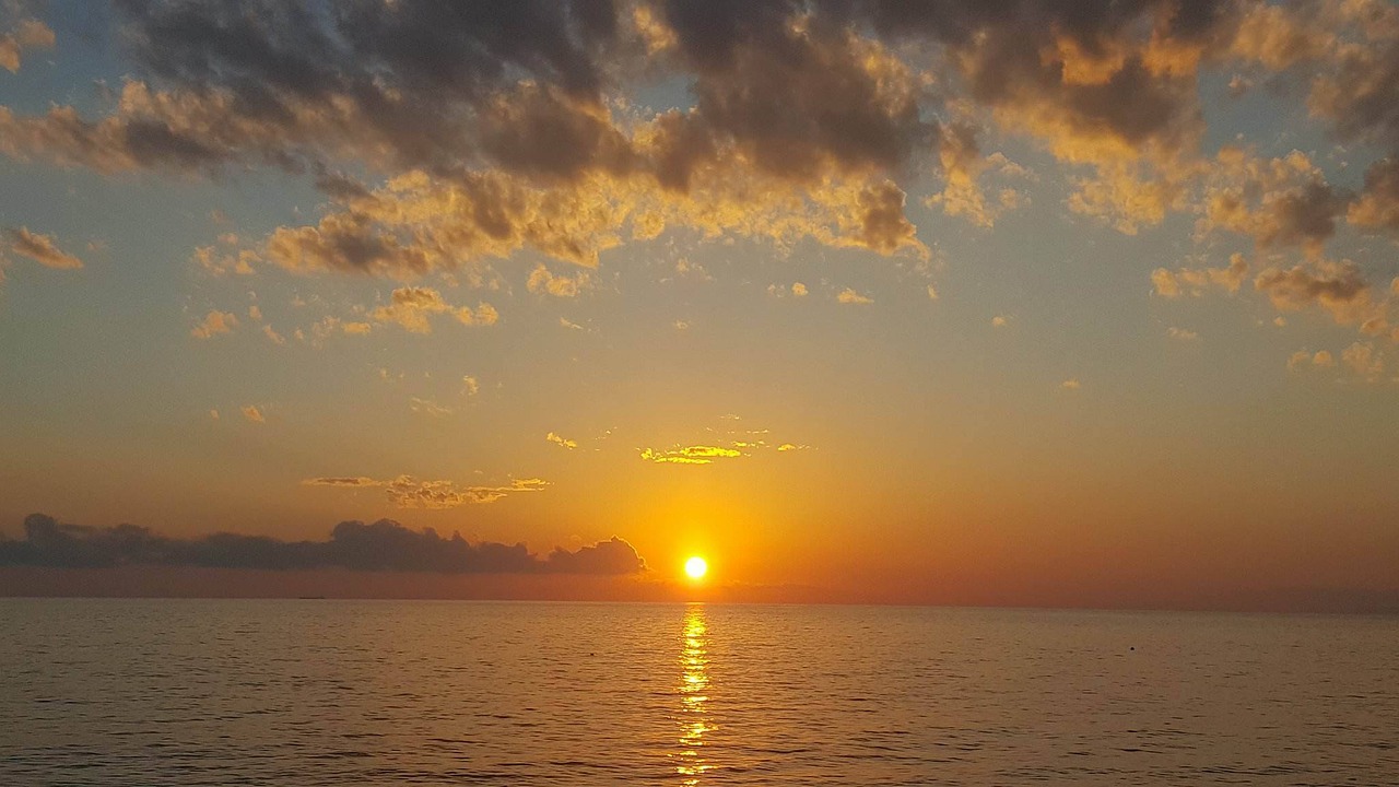 Image - sunset montenegro sky clouds