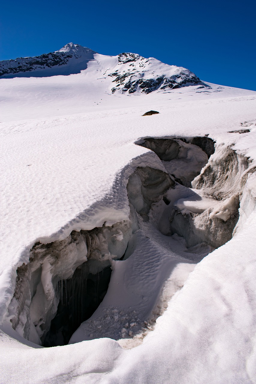 Image - alps glacier crack austria