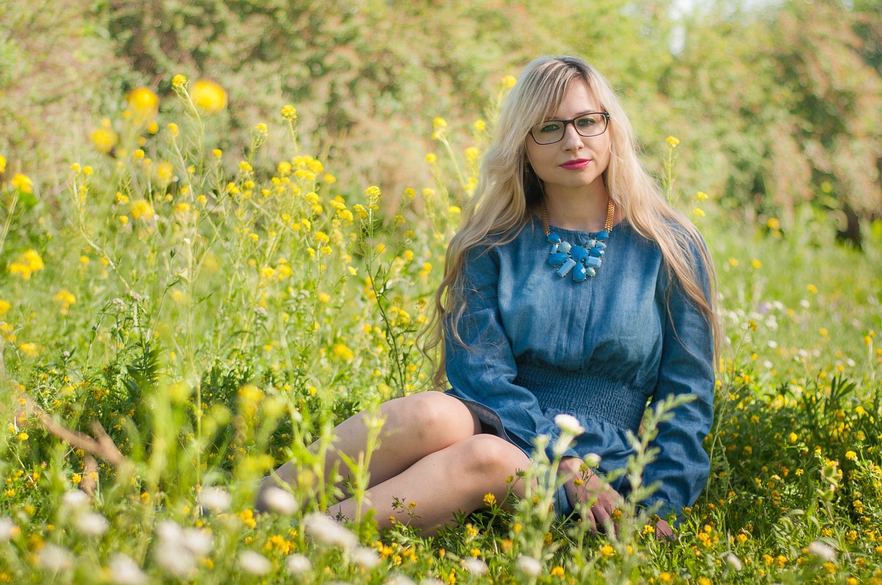 Image - blue portrait girl woman