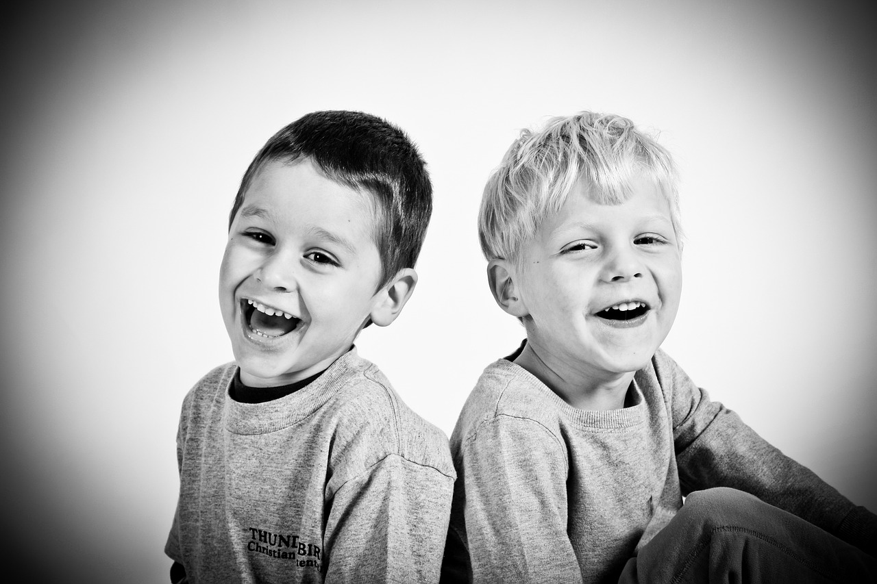 Image - happy kids boys small children