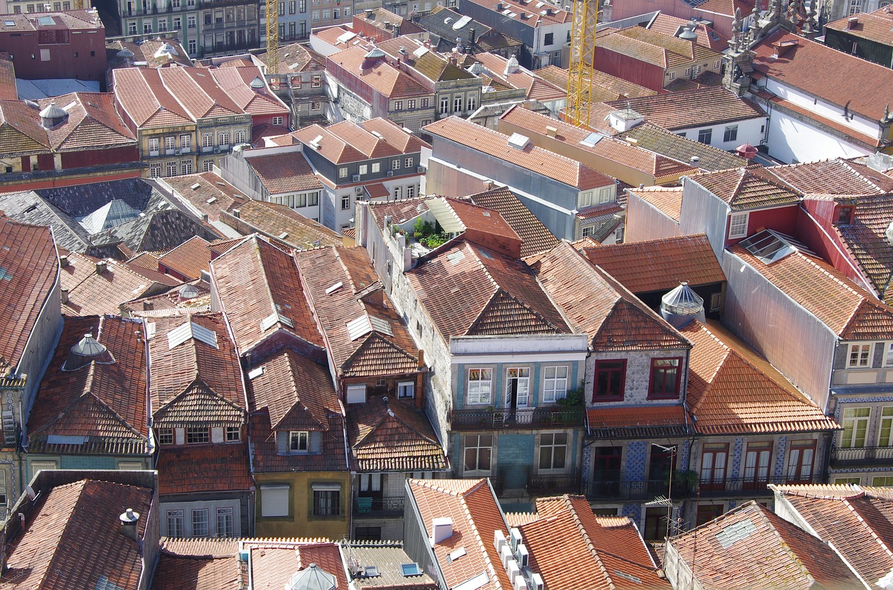 Image - porto buildings roofs city