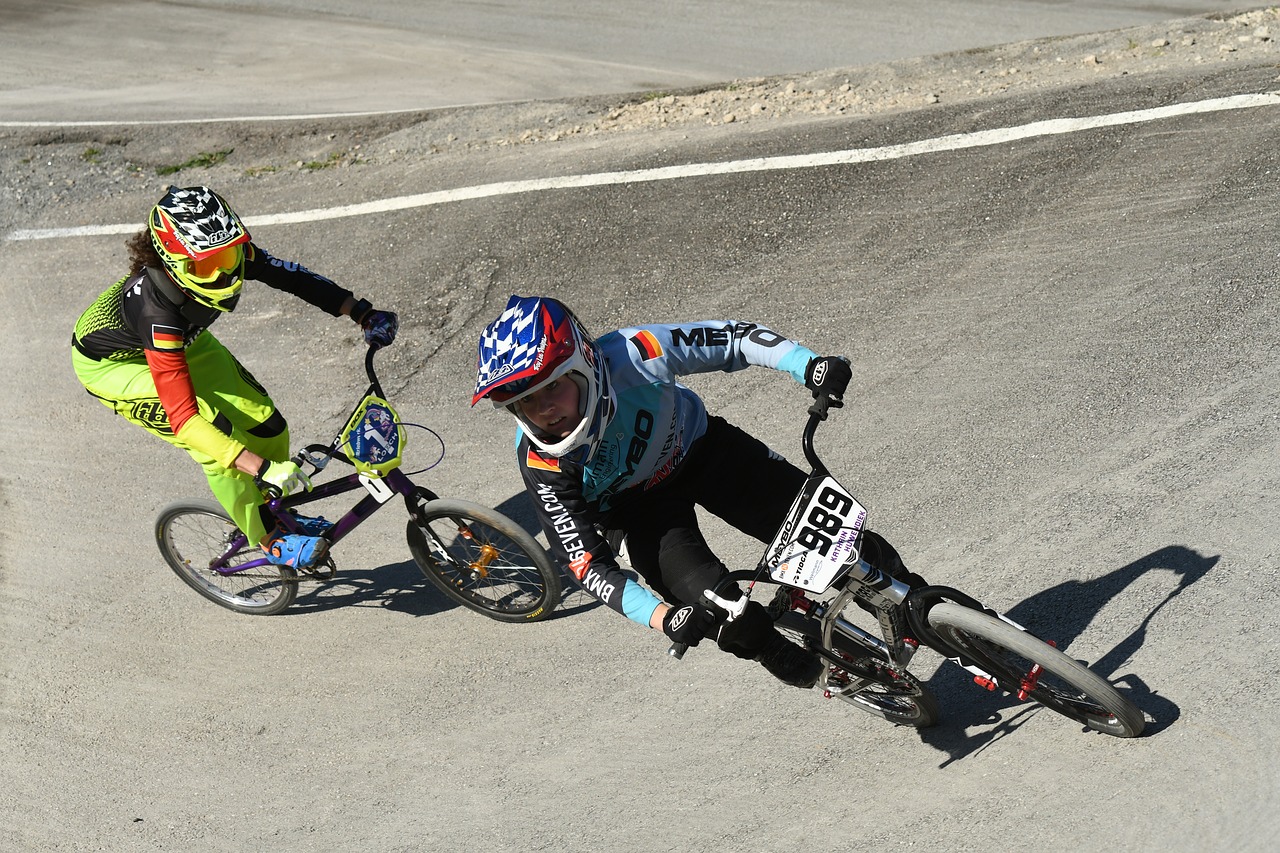 Image - bmx race action cyclists
